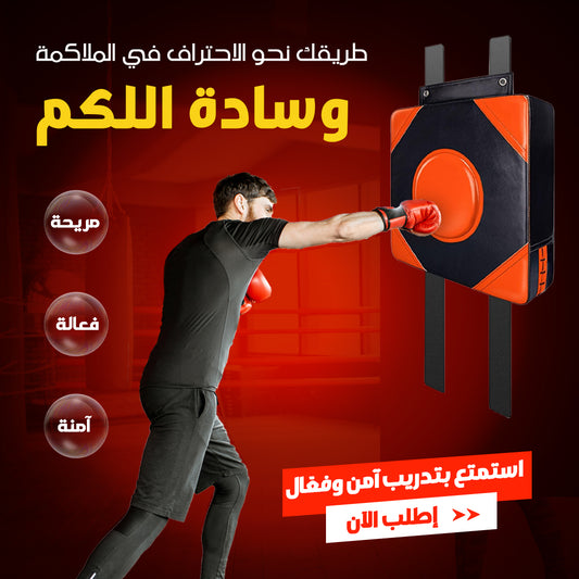 هدف الملاكمة الجداري(برتقالي أسود)