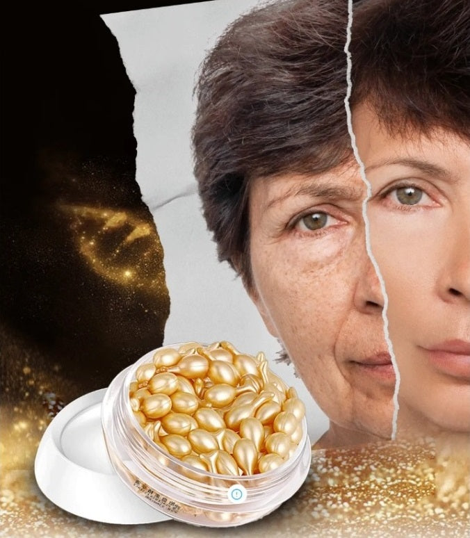 كبسولات الهيالورونيك الذهبية